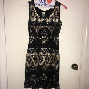 Sequined Cache Mini Dress | Homecoming | New Years